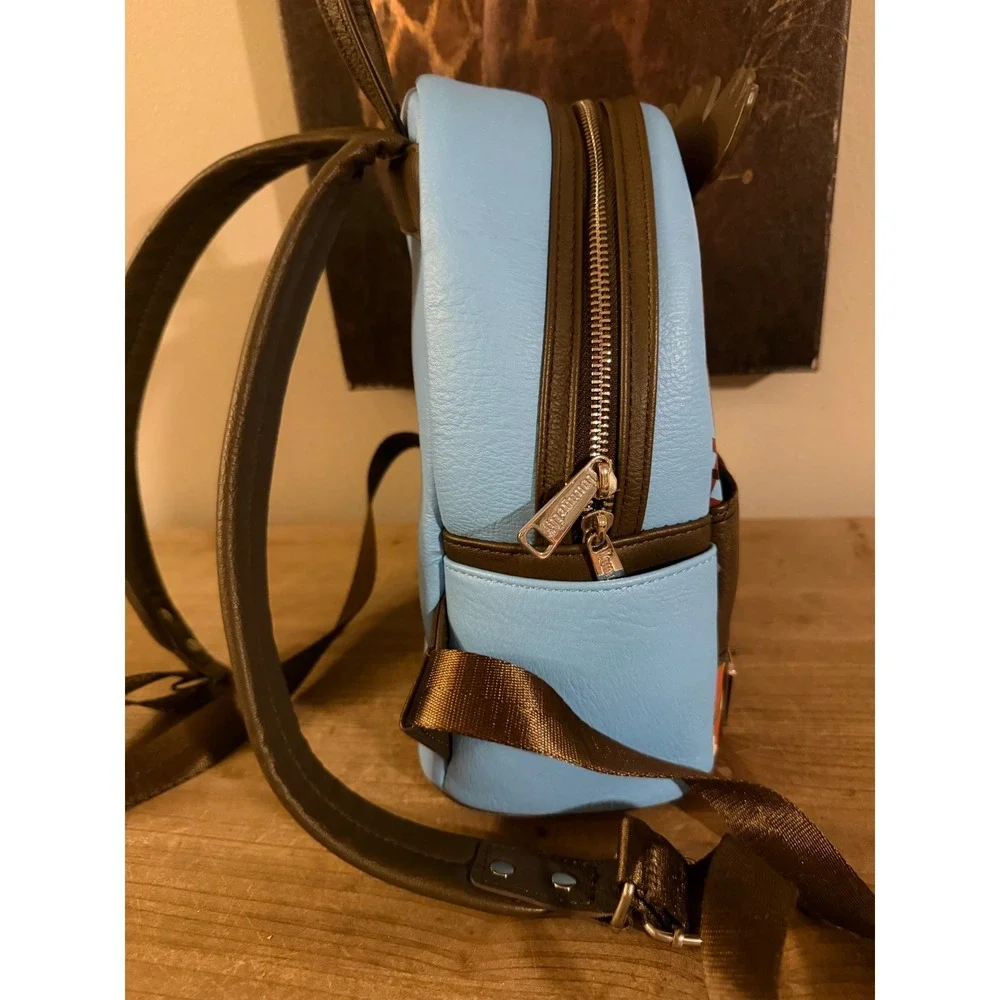 Loungefly Marvel‎ Black Panther Wakanda Forever Aneka Mini Backpack Blue Brown